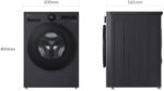 LG F4WX801YB wasmachine Voorlader 11 kg 1350 RPM Zwart - Afbeelding 7