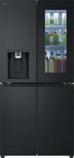 LG Amerikaanse koelkast GMG860EPBE 508L French door - InstaView™ om snel binnen te kijken - DoorCooling+™ voor snellere en gelijkmatige koeling tot aan de deur - Ijs en waterdispenser - Zwart - Afbeelding 3