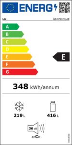 LG Amerikaanse koelkast GSXV91MCAE met InstaView™ Door-in-Door™ - 635L inhoud - DoorCooling+™ - Water- en ijsdispenser met UVnano™ - Total No Frost - Inverter Linear Compressor - Afbeelding 3
