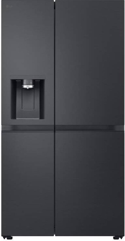 437x840 LG GSLE91EVAC Amerikaanse koelkast 628L met water- en ijsdispenser zonder leidingwerk - UVnano (99,99% bacteriƫn) - DoorCooling+ voor sneller koelen - ThinQ slimme bediening, stille en zuinige Smart Inverter. Energieklasse C