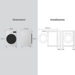 LG Wasmachine 9KG F2R7S09TSWC, 1200 revolutions, inverter, energy class A - Afbeelding 2