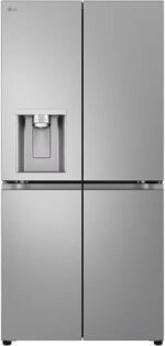LG Amerikaanse koelkast GML861PYPE Smart Multi Door Class E 506L Wifi Linear Cooling Technology Refrigerator with UVNano Water Dispenser Without Connection, Total No Frost, Smart Diagnosis, Refrigerator Silver - Afbeelding 2