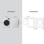 LG Wasmachine 9 kg AI DD F4R3009NSWB Class A -10%, R3 Series, Front Load, 1400 RPM, AIWash, Steam Wash, Direct Drive Engine, Bubble Basket, Smart Diagnosis, Freestanding, White - Afbeelding 3
