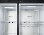 LG GSLE91EVAC Amerikaanse koelkast 628L met water- en ijsdispenser zonder leidingwerk - UVnano (99,99% bacteriën) - DoorCooling+ voor sneller koelen - ThinQ slimme bediening, stille en zuinige Smart Inverter. Energieklasse C - Afbeelding 9