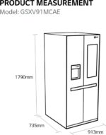 LG Amerikaanse koelkast GSXV91MCAE met InstaView™ Door-in-Door™ - 635L inhoud - DoorCooling+™ - Water- en ijsdispenser met UVnano™ - Total No Frost - Inverter Linear Compressor - Afbeelding 17