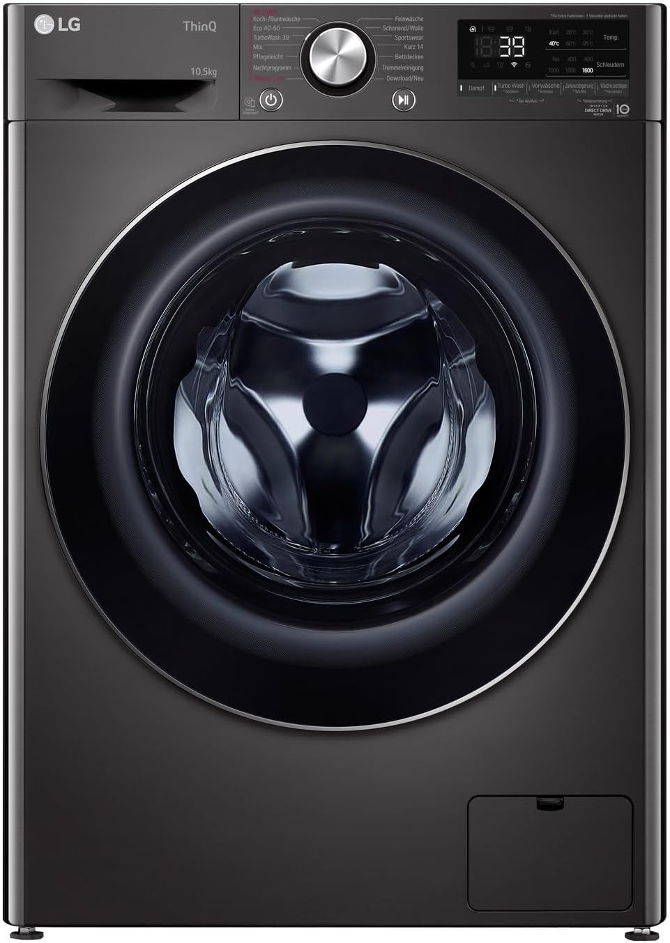 61KYoDzHlVL._AC_SL1500_ LG Wasmachine 10.5 kg Electronics F6WV710P2S, EEK A front loader 1600 revolutions steam inverter direct drive - Afbeelding 1