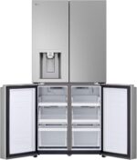 LG Amerikaanse koelkast GML861PYPE Smart Multi Door Class E 506L Wifi Linear Cooling Technology Refrigerator with UVNano Water Dispenser Without Connection, Total No Frost, Smart Diagnosis, Refrigerator Silver - Afbeelding 6