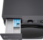 LG Was-droogercombinatie V5WD95SLIMB, SLIM  9-5 kg, Class A and E, 60 x 53.5 x 85 cm, Wi-Fi, AI Direct Drive, Deep Cleaning with Steam, TurboWash 360, Allergy Care, Tempered Glass Exterior Door, Dark Stone - Afbeelding 5