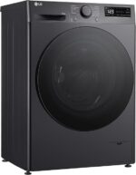 LG Was-droogercombinatie V5WD95SLIMB, SLIM  9-5 kg, Class A and E, 60 x 53.5 x 85 cm, Wi-Fi, AI Direct Drive, Deep Cleaning with Steam, TurboWash 360, Allergy Care, Tempered Glass Exterior Door, Dark Stone - Afbeelding 7