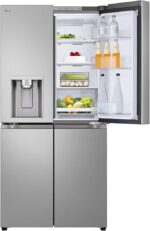 LG Amerikaanse koelkast GML861PYPE Smart Multi Door Class E 506L Wifi Linear Cooling Technology Refrigerator with UVNano Water Dispenser Without Connection, Total No Frost, Smart Diagnosis, Refrigerator Silver - Afbeelding 9