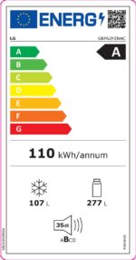 LG GBP62PZNAC - A-label, 384L Koel- en vriescombinatie - Total Nofrost, Stil (35Db) Roestvrijstaal, 10 jaar compressor garantie - Afbeelding 9
