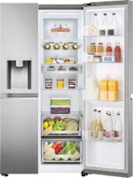LG Amerikaanse koelkast Electronics GSLV90PZAD Side-by-Side Refrigerator, Ice Crushed Ice and Water Dispenser, Capacity 635 Litres, Platinum Silver, Silver - Afbeelding 9