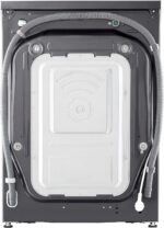 LG Was-droogercombinatie V5WD95SLIMB, SLIM  9-5 kg, Class A and E, 60 x 53.5 x 85 cm, Wi-Fi, AI Direct Drive, Deep Cleaning with Steam, TurboWash 360, Allergy Care, Tempered Glass Exterior Door, Dark Stone - Afbeelding 9