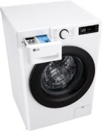LG Wasmachine 9 kg AI DD F4R3009NSWB Class A -10%, R3 Series, Front Load, 1400 RPM, AIWash, Steam Wash, Direct Drive Engine, Bubble Basket, Smart Diagnosis, Freestanding, White - Afbeelding 5