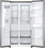 LG Amerikaanse koelkast Electronics GSLV90PZAD Side-by-Side Refrigerator, Ice Crushed Ice and Water Dispenser, Capacity 635 Litres, Platinum Silver, Silver - Afbeelding 4