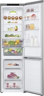 LG GBV3200DPY Combination Fridge Total No Frost, Class D, 387L, Flat Doors, Door & Linear Cooling, Fresh Converter, Smart Inverter, Smart Diagnosis, Wine Rack, Prime Silver - Afbeelding 5