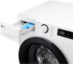 LG Wasmachine 9 kg AI DD F4R3009NSWB Class A -10%, R3 Series, Front Load, 1400 RPM, AIWash, Steam Wash, Direct Drive Engine, Bubble Basket, Smart Diagnosis, Freestanding, White - Afbeelding 7