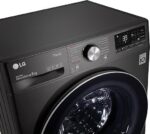 LG Wasmachine 8KG F4WV708P2BA, Class A, Front Loader, WiFi, AI Direct Drive, Deep Cleaning with Steam, TurboWash 360°, TRIPLE A, Tempered Glass Exterior Door, 60 x 62 x 85 cm, Metallic Black Steel [Energy Class A] - Afbeelding 5