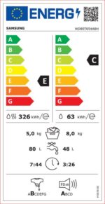 Samsung Wasdroogcombinatie WD80T654ABH/S2 - Afbeelding 3